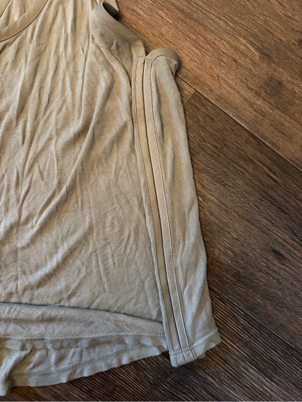 Free People Intimately Olive Green Ribbed Racerback Tank Top Size Large - Picture 4 of 8